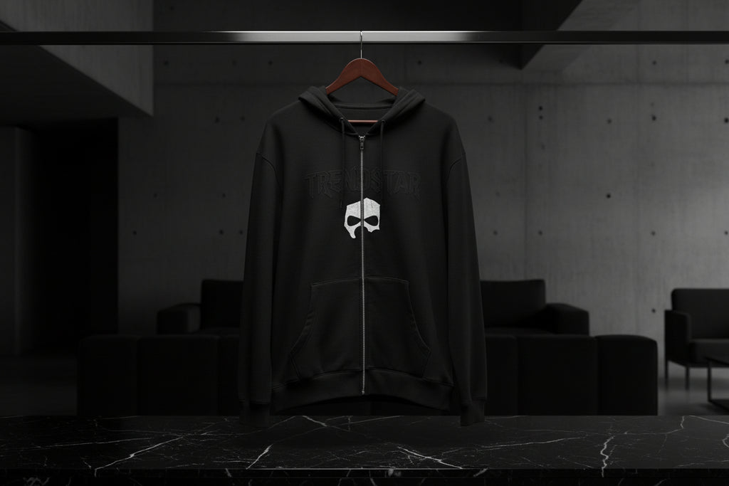 Skull Logo Zip Hoodie — Trendstar 1821 Streetwear
