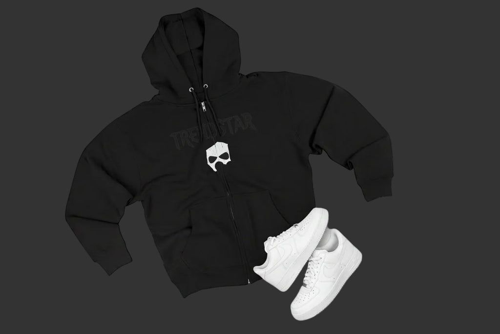 Skull Logo Zip Hoodie — Trendstar 1821 Streetwear