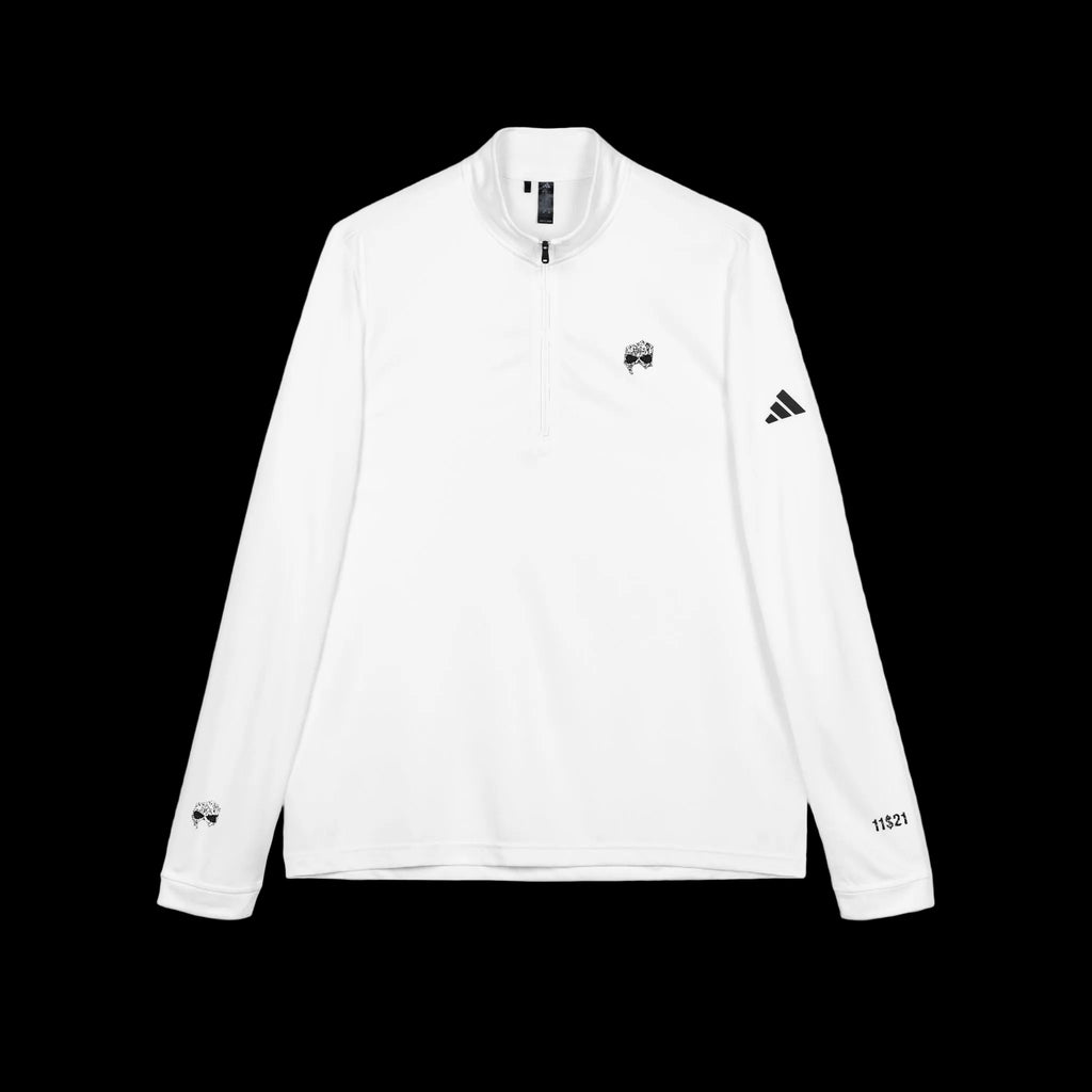 Embroidered adidas Quarter-Zip Pullover — Lightweight Performance Top
