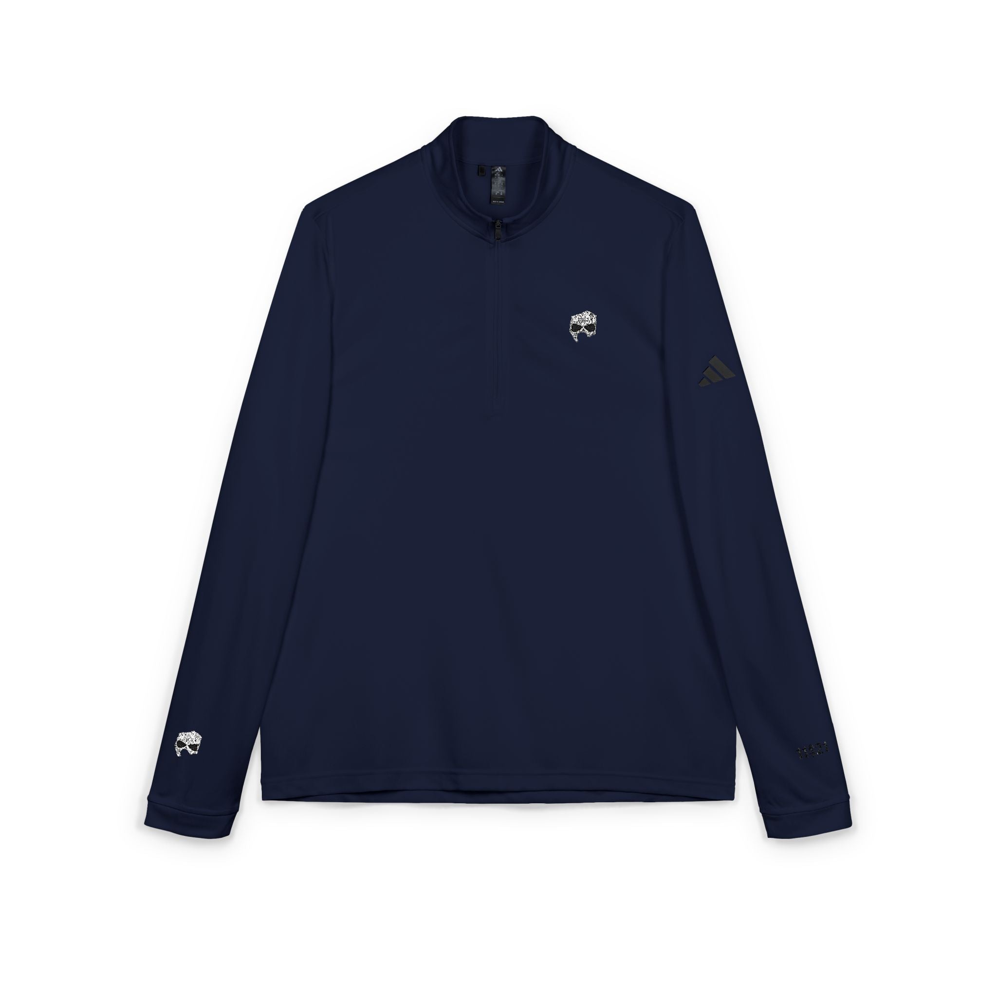 Embroidered adidas Quarter-Zip Pullover — Lightweight Performance Top