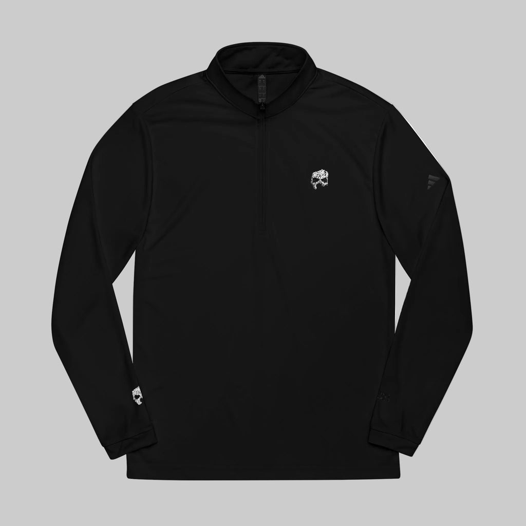 Embroidered adidas Quarter-Zip Pullover — Lightweight Performance Top