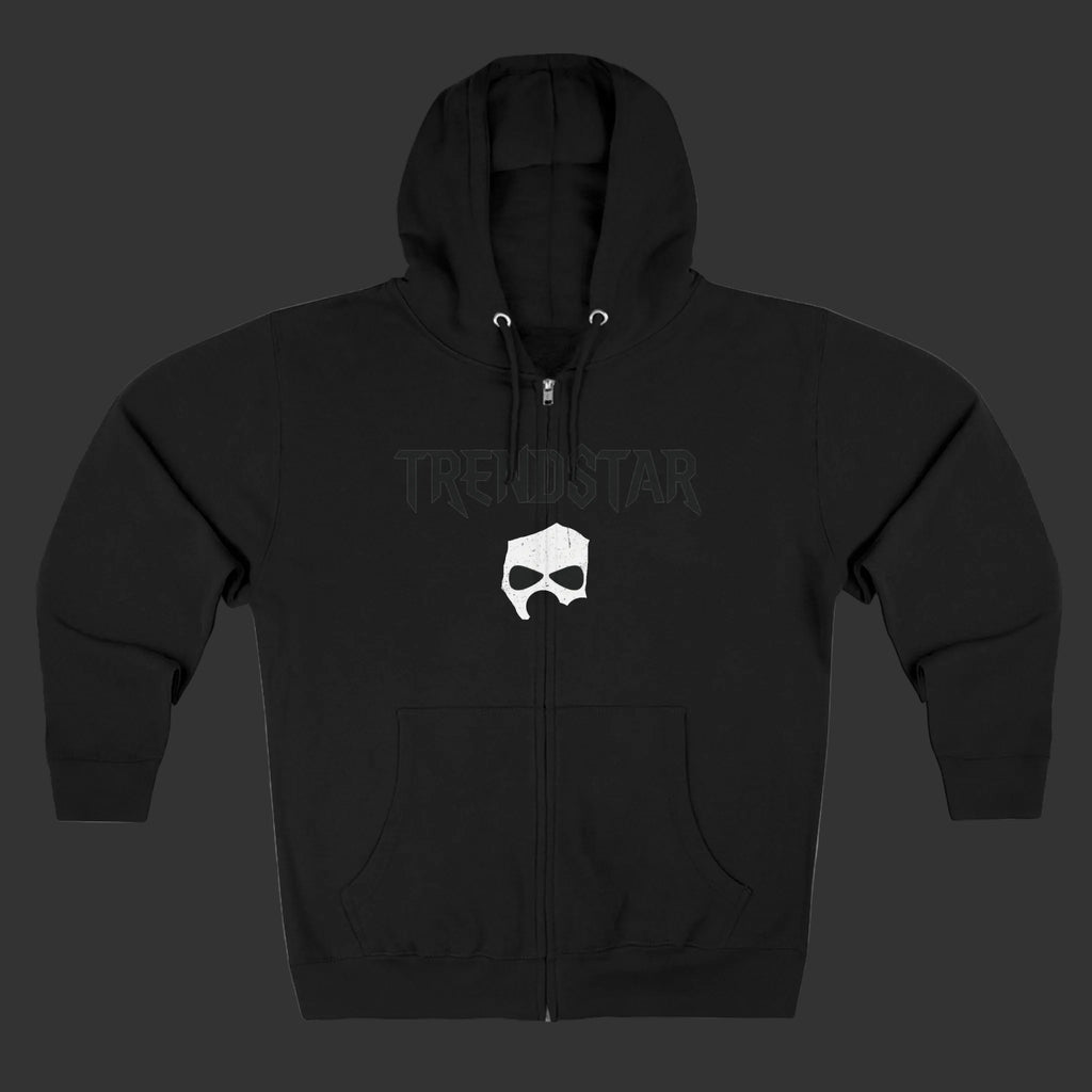 Skull Logo Zip Hoodie — Trendstar 1821 Streetwear