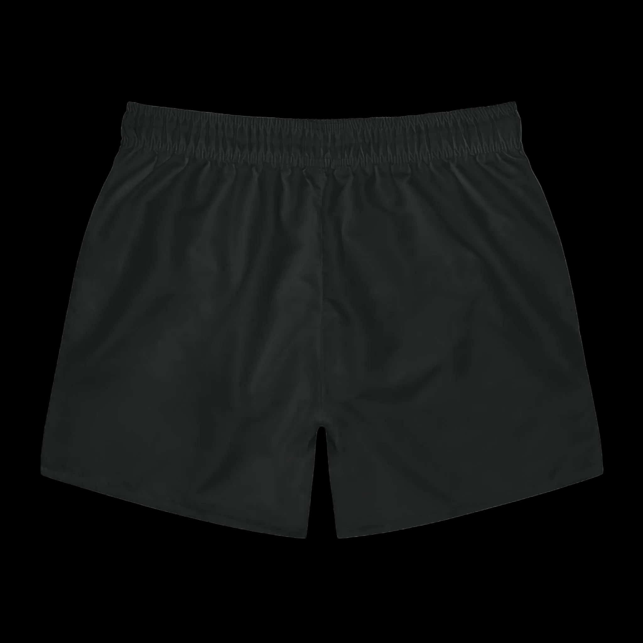 1121 Distressed Logo Athletic Shorts — Black