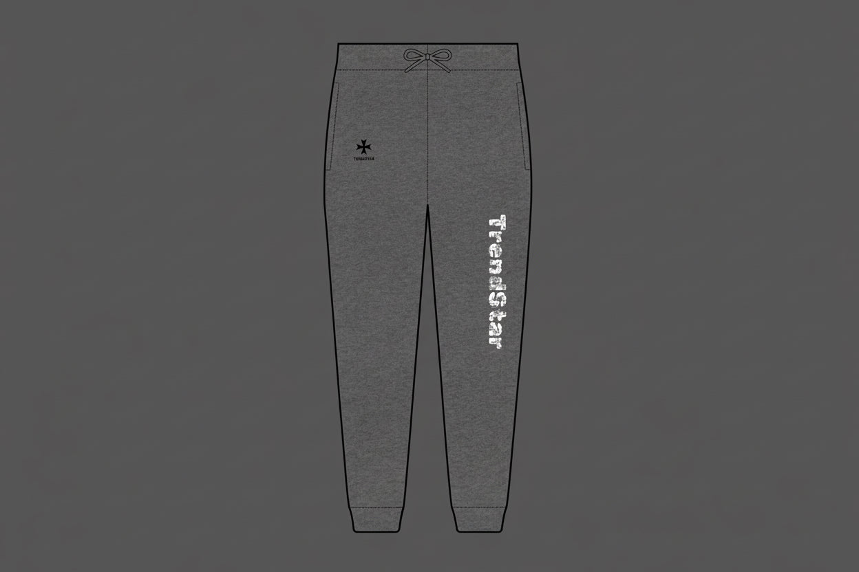 TrendStar Embroidered Fleece Joggers — Cozy Athletic Sweatpants with Side Logo