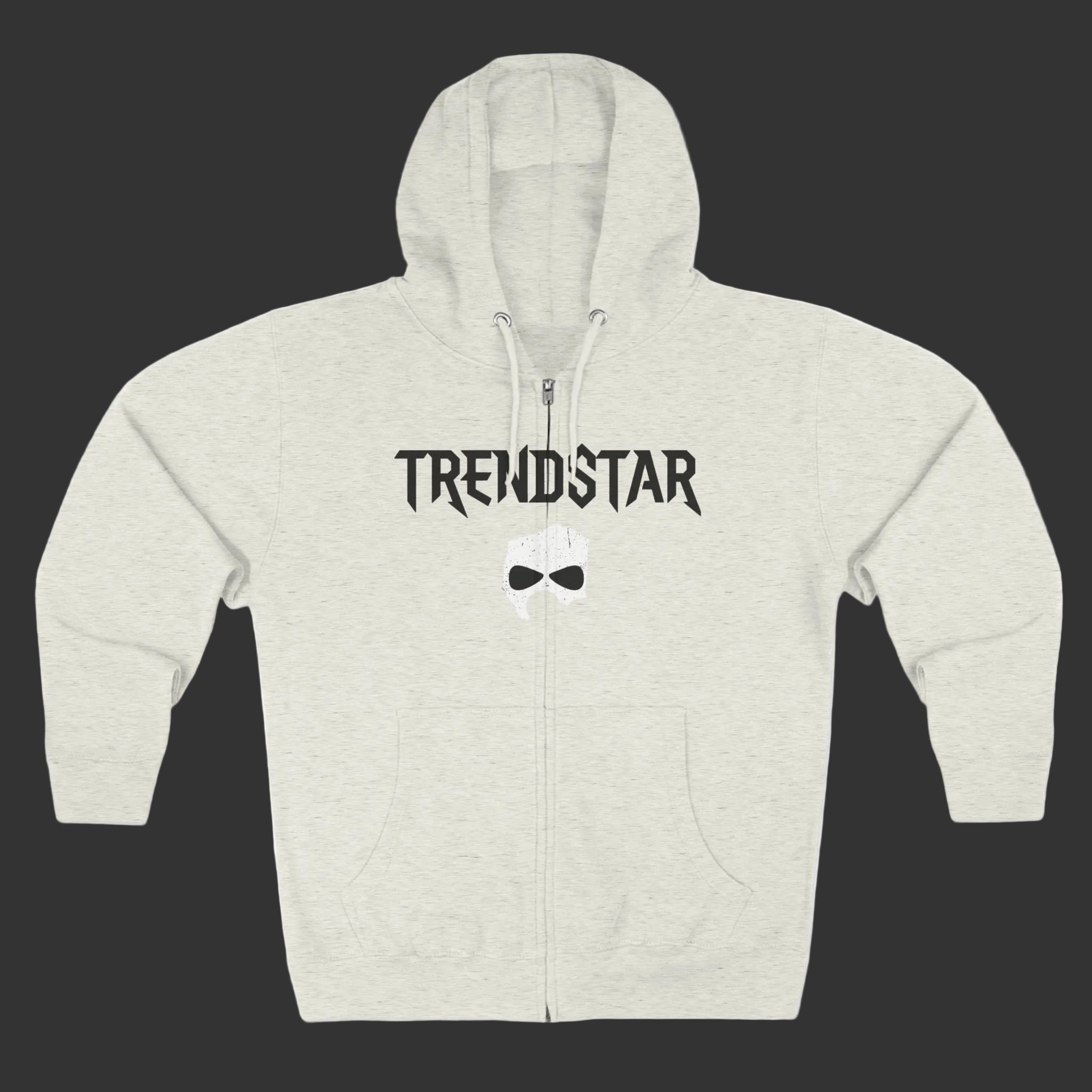 Skull Logo Zip Hoodie — Trendstar 1821 Streetwear