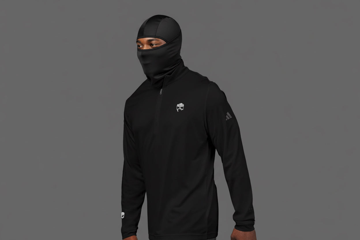 Embroidered adidas Quarter-Zip Pullover — Lightweight Performance Top