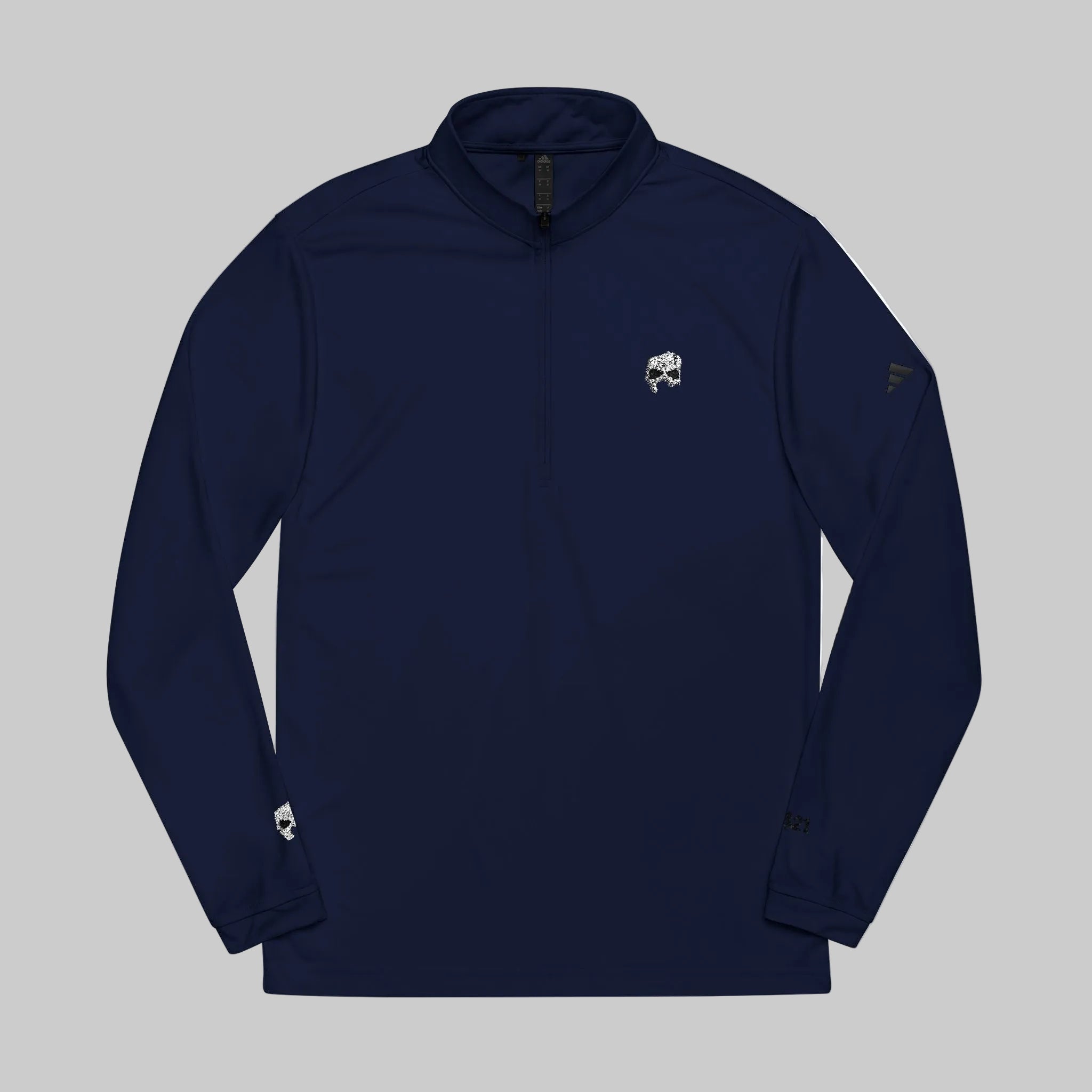 Embroidered adidas Quarter-Zip Pullover — Lightweight Performance Top
