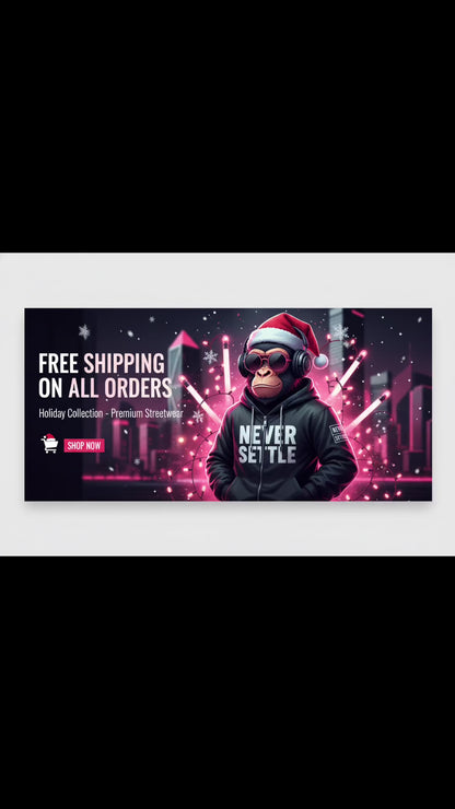 NEVER SETTLE Oversized Tee | Organic Cotton